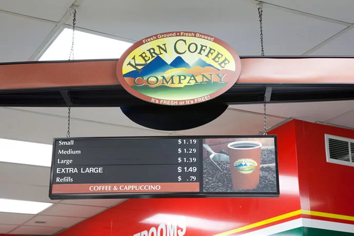 Everyday low prices on our fresh brewed coffee.