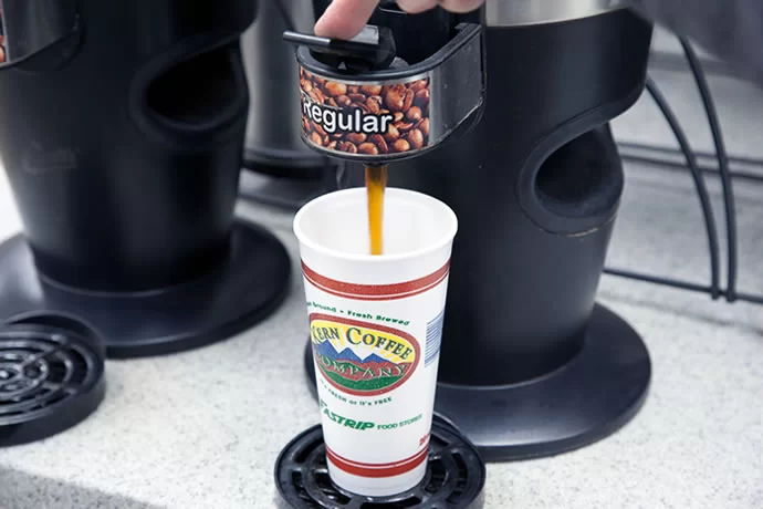 100% Columbian Whole Bean Arabica fresh ground coffee to start your day our right.